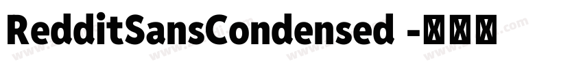 RedditSansCondensed 字体转换